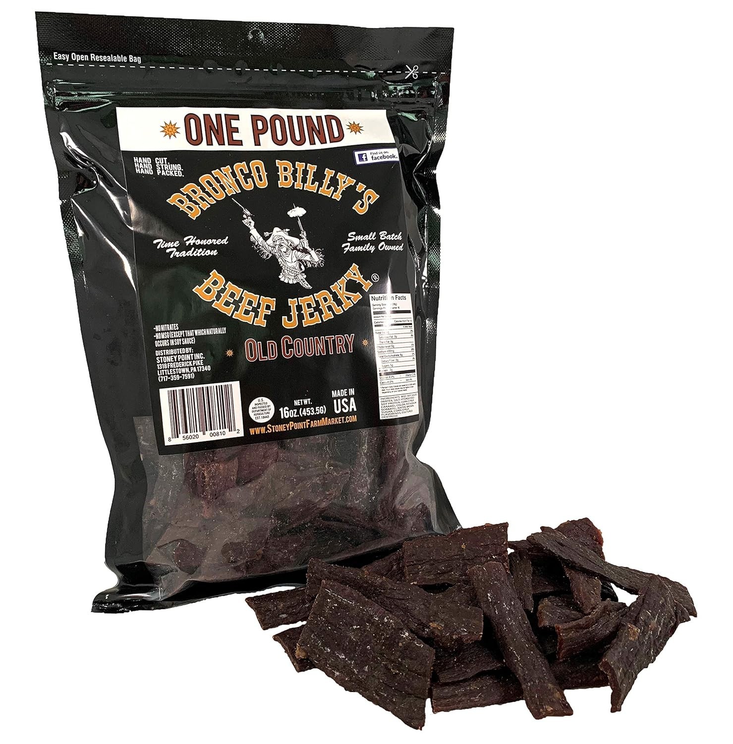 Hickory Smoked Old Country Jerky, 16oz