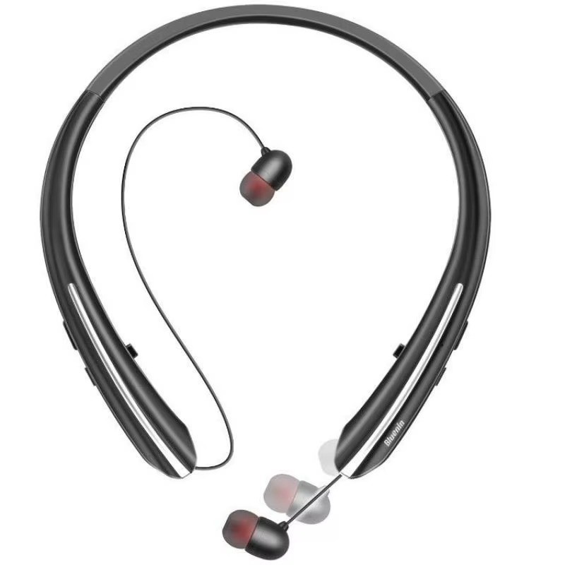Bluetooth Headphones Neckband Retractable, Wireless Earbuds waterproof
