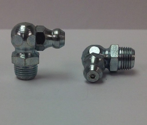 5/16-22 BSF 90° British Grease Zerk Nipple  Fitting 2 pcs