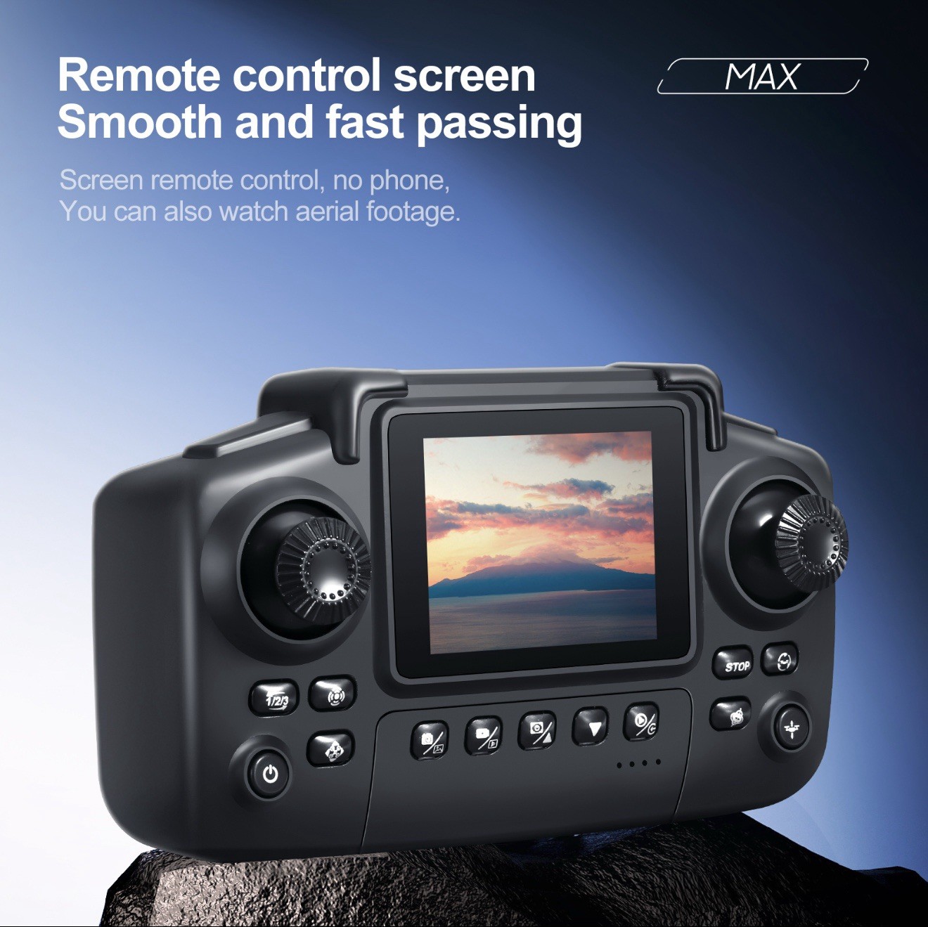 E99 Max Drone With 4k Cameraُ 200 M, 15 Min Flight 2.4GHz Control Romote Screen