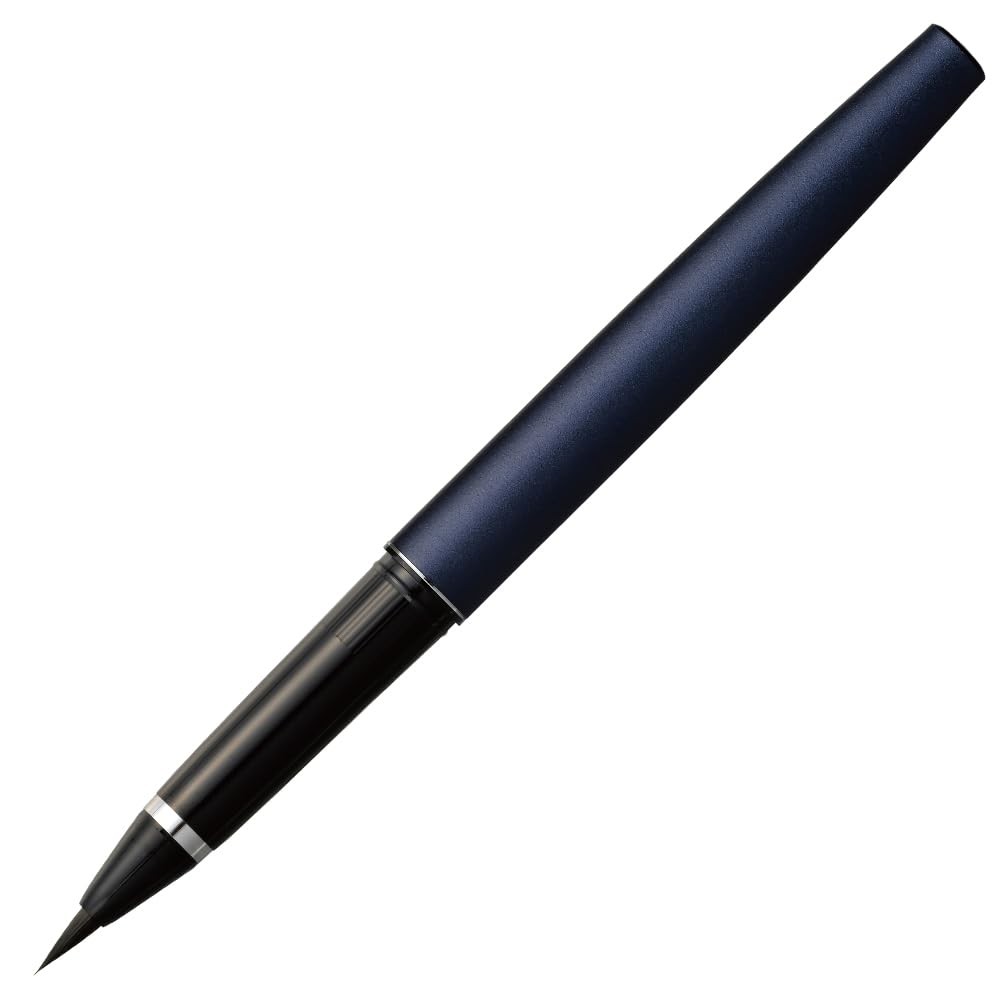 MANNEN MOUHITSU (No.13) Refillable fude brush marker pens with Spare Ink Cart...