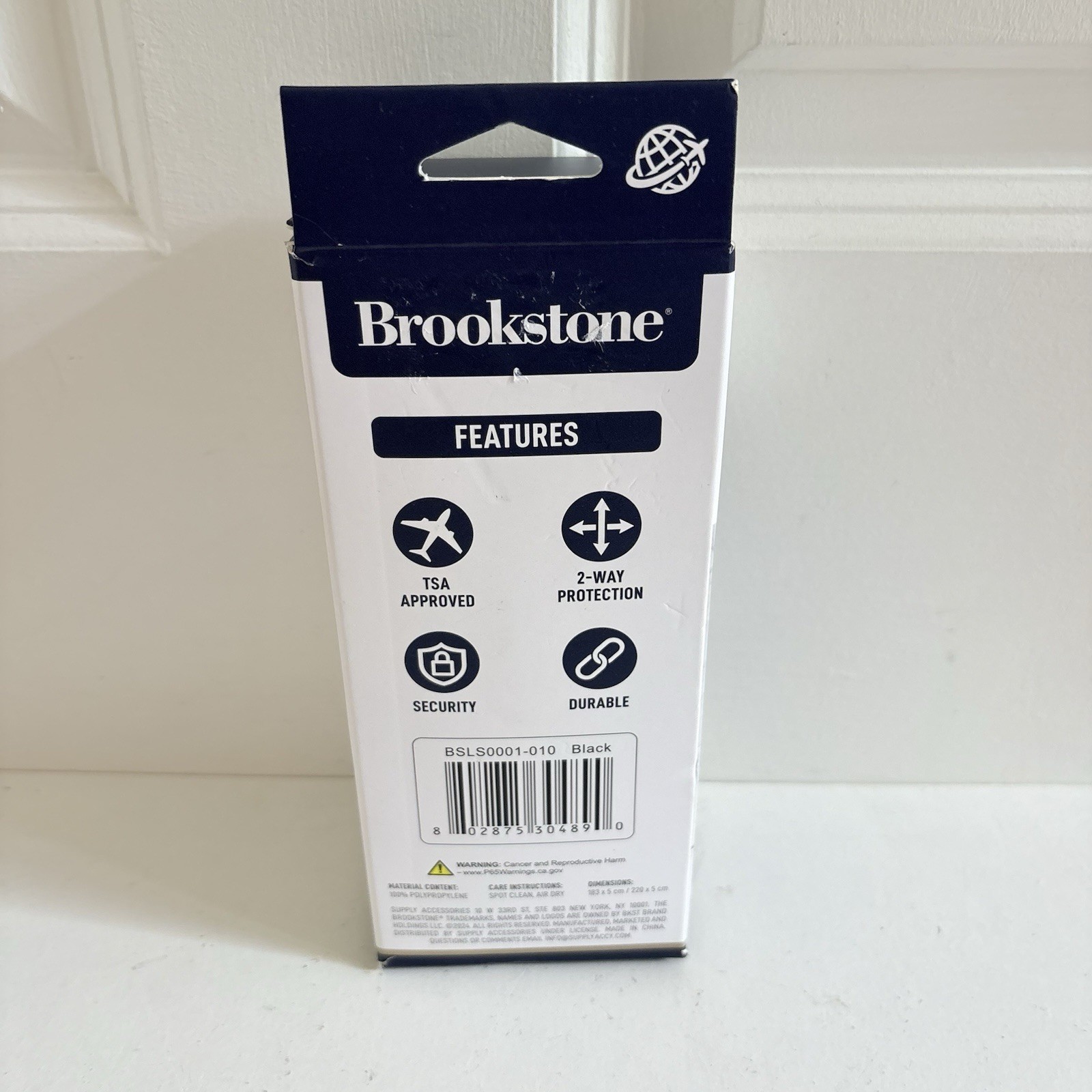 Brookstone Cross Luggage Strap + TSA Lock Set NEW