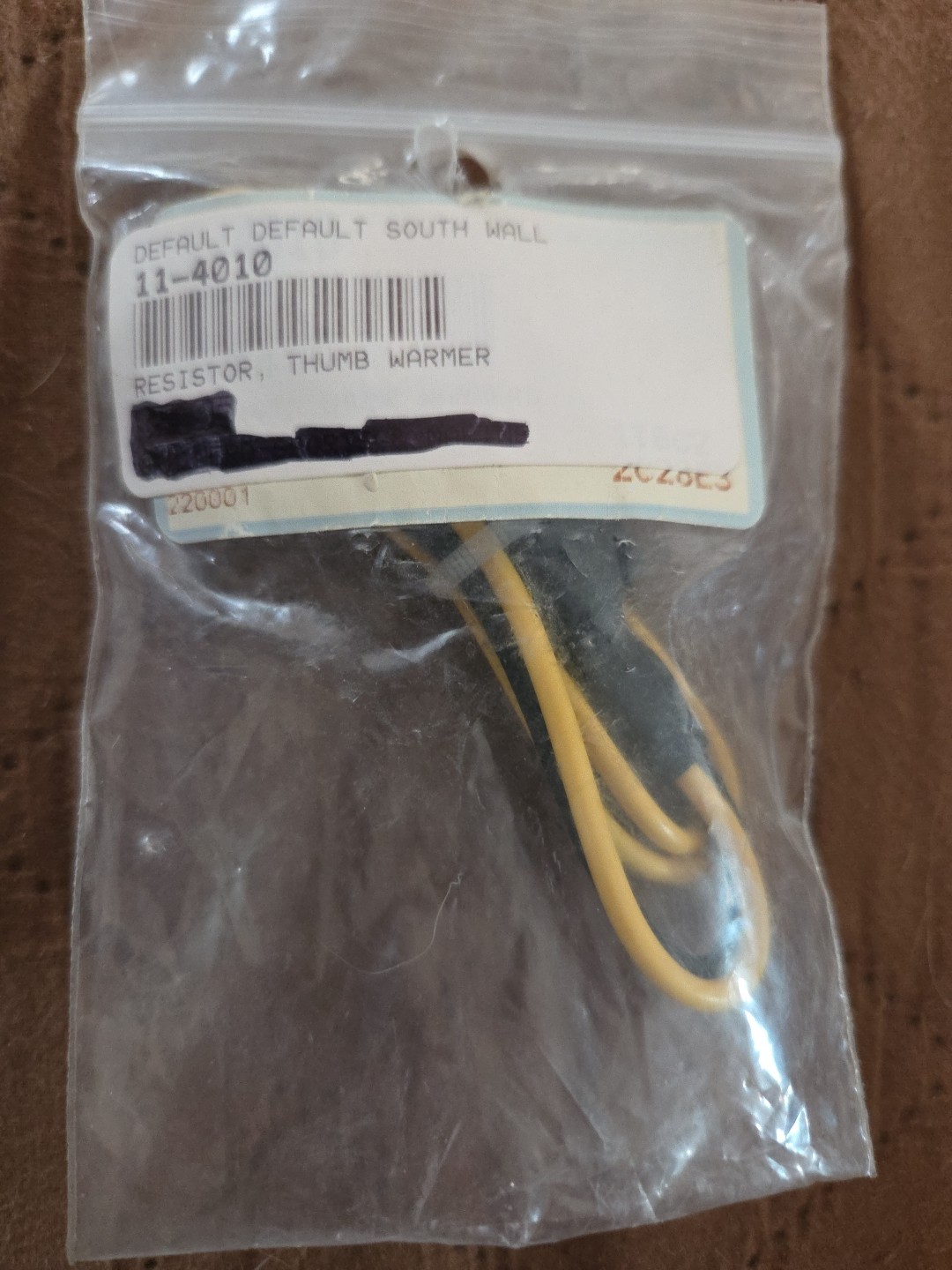 Thumb Warmer Resistor 11-4010