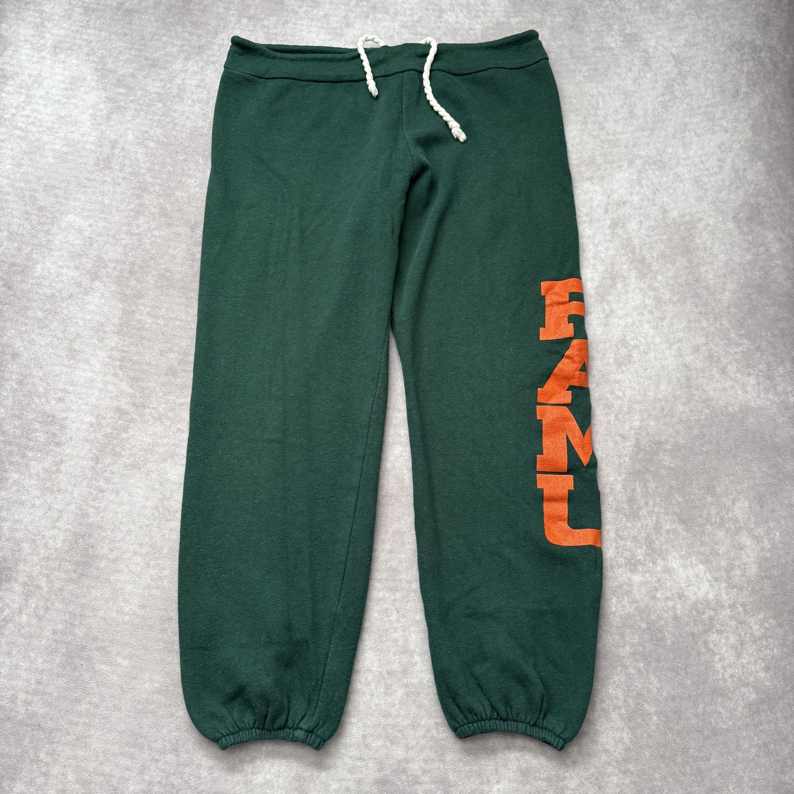 Vintage Nutmeg Mills Florida A&M Rattlers Pants Mens L Green University USA