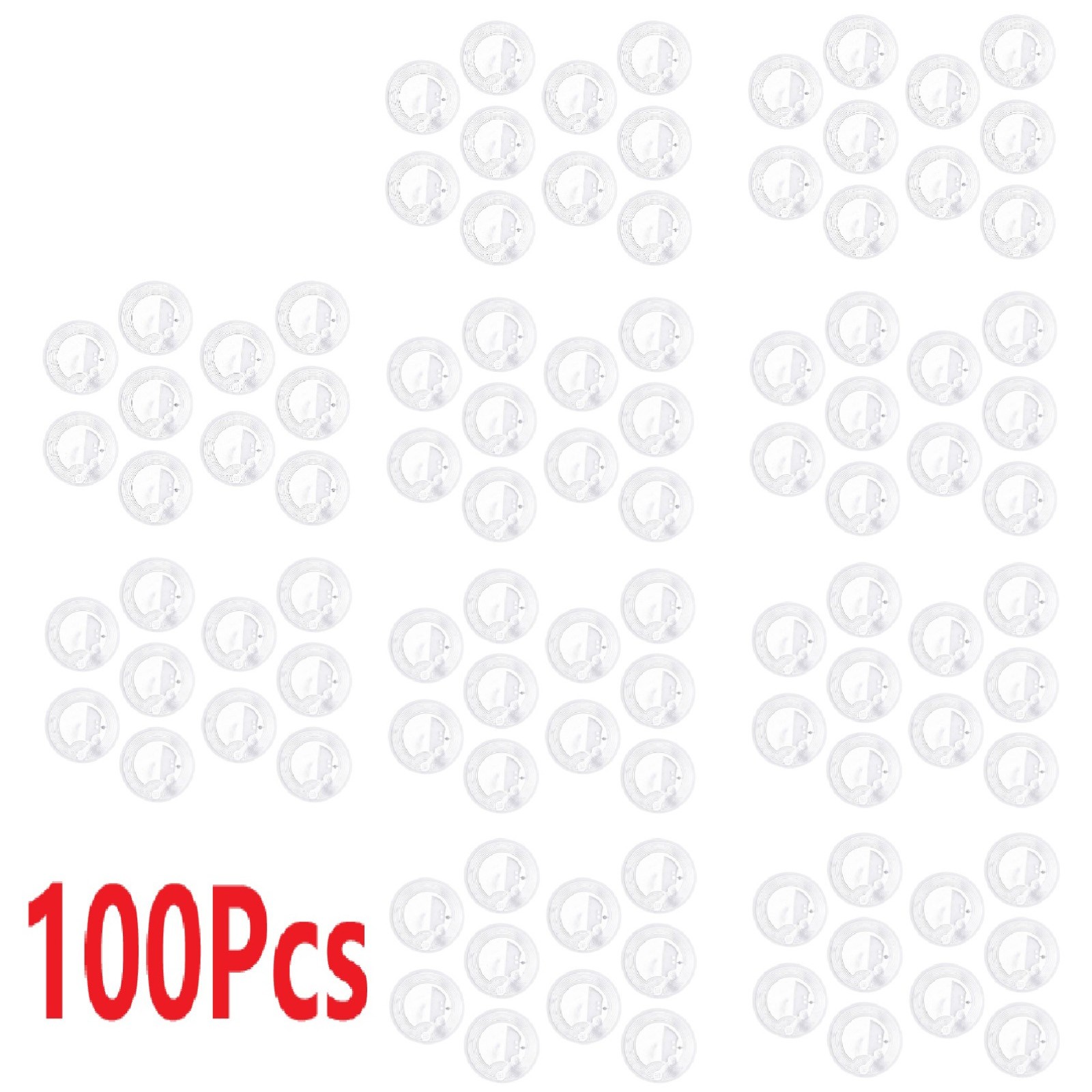 100* NFC Tags 180 bytes-Sticker NTAG 213 Tag - For Android & iPhone x
