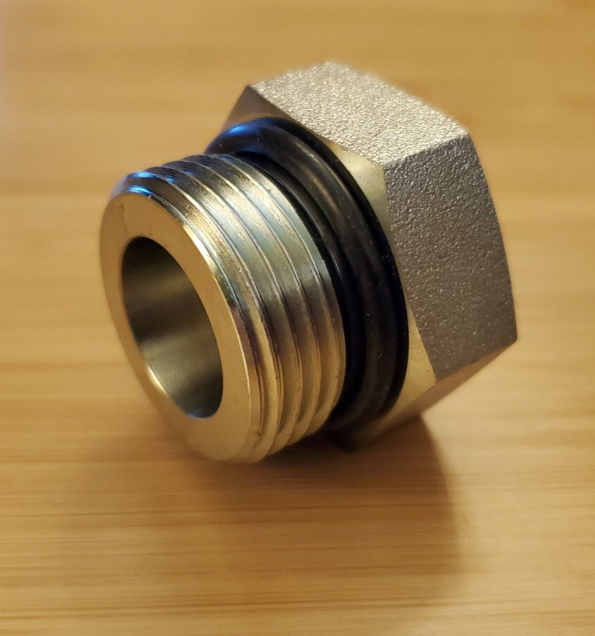 6408-12 ORB Plug (3/4") 12MB Hex Plug - Hydraulic Rigid Adapter/Fitting
