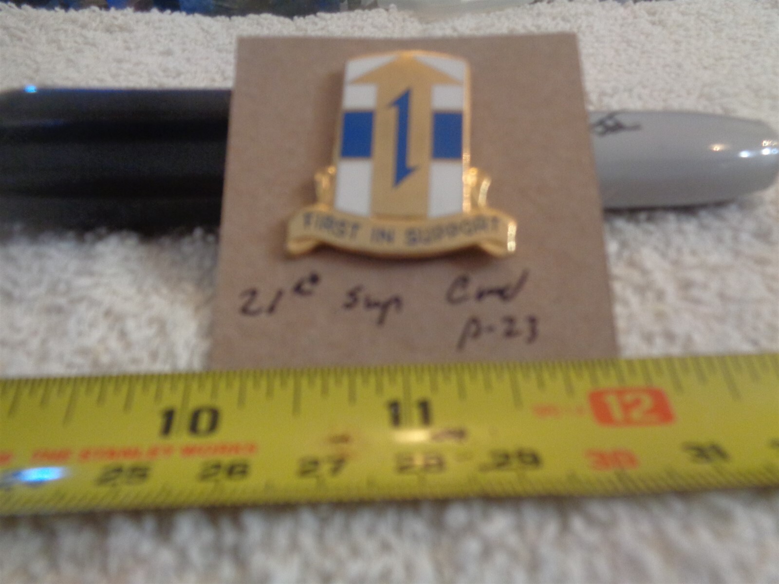 21st Support Command P-23 Unit Crest, DI, DUI (DRAW#M10)
