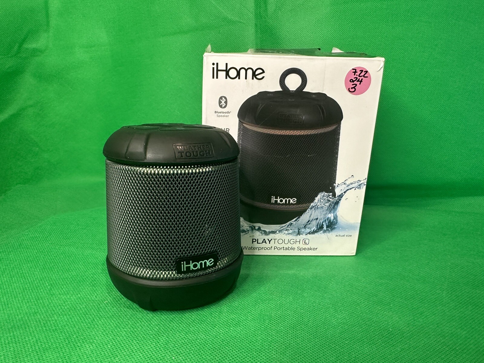 iHome Playtough Waterproof Portable Speaker See Photos