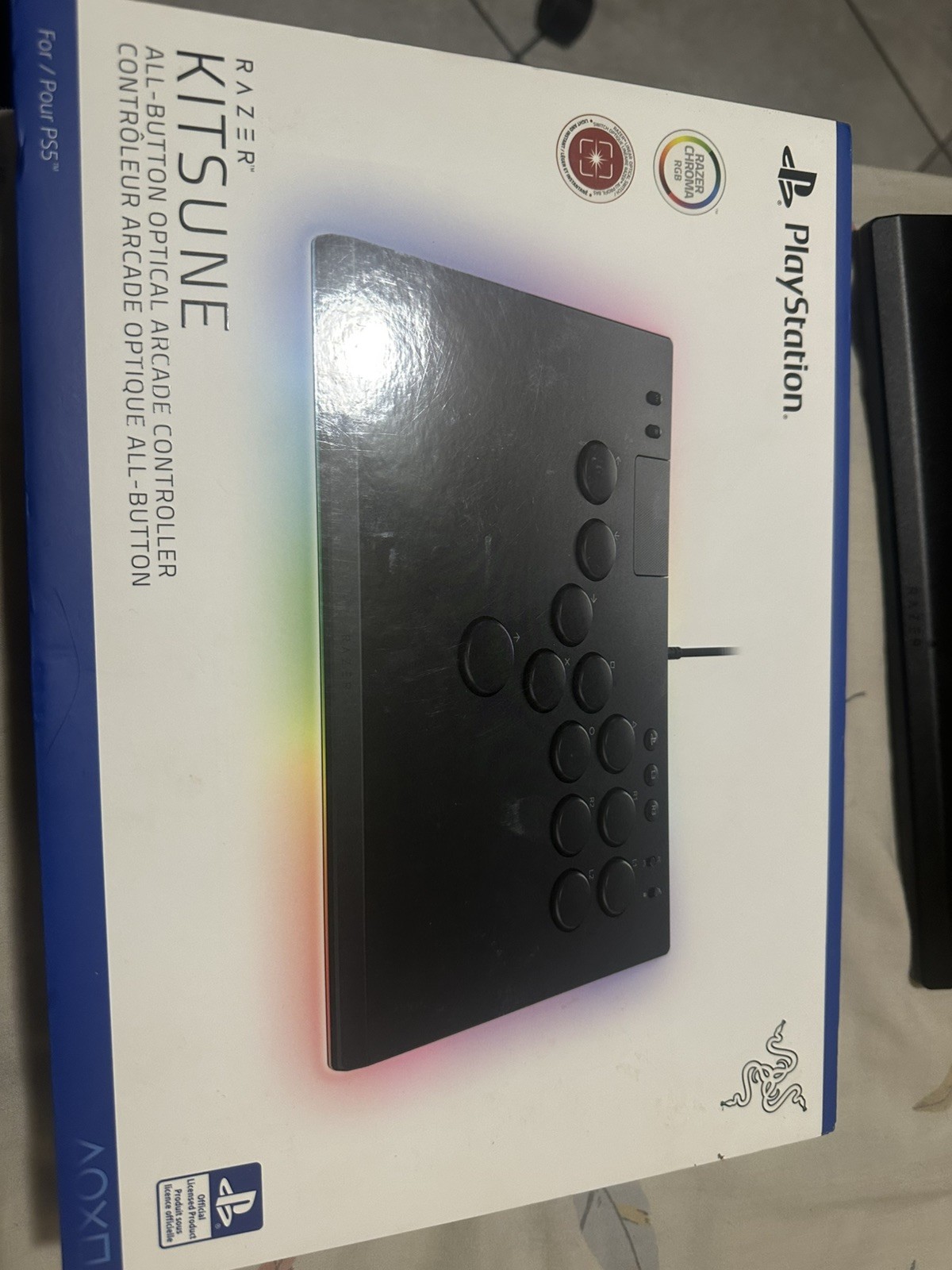 Razer Kitsune All-Button Optical Arcade Controller for Playstation 5 and PC