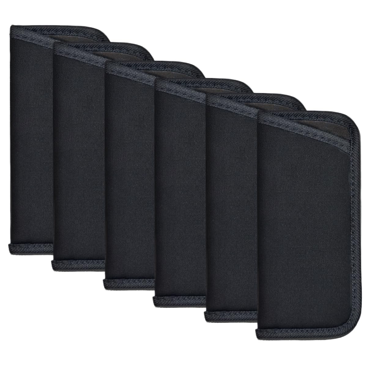 6 Pack Sunglasses Pouch Soft Slim Glasses Slip in Glasses Sleeve Black Eye gl...