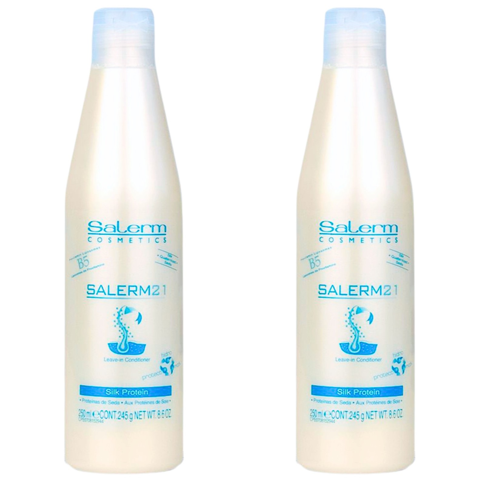 Salerm Conditioner Leave-In with Silk Proteins, B5 – Twin Set (2 x 250 ml)