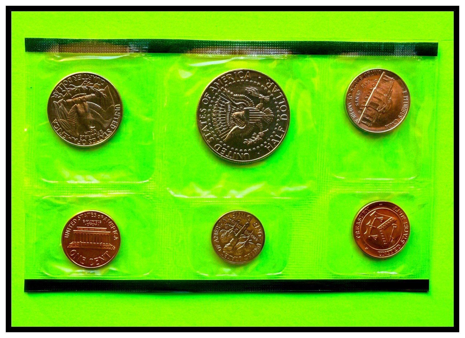 1989 UNITED STATES MINT COMPLETE UNCIRCULATED COIN SET D & P MINT MARKS