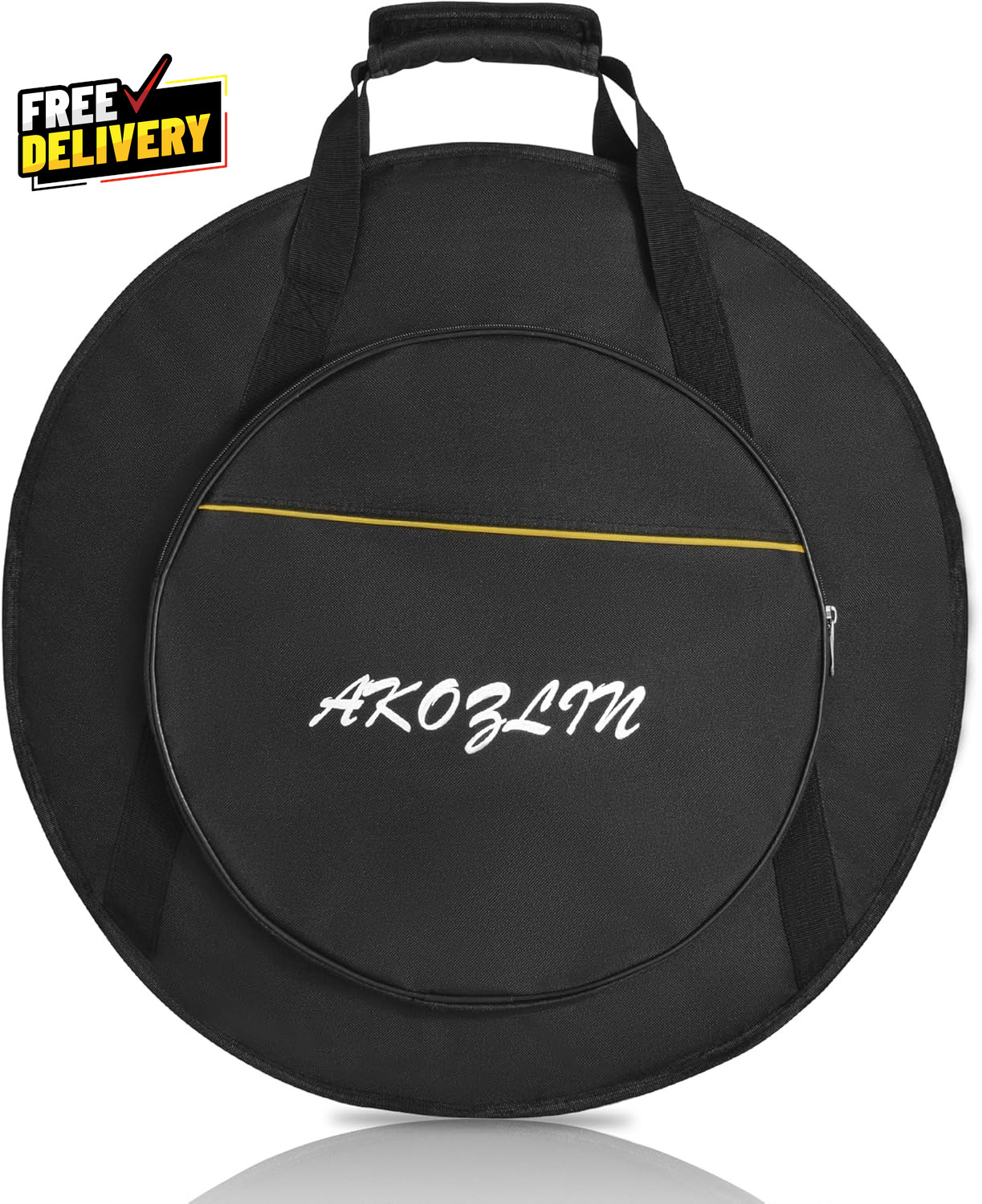 22" Cymbal Gig Bag with Carry Handle,5Mm Thick Padded Cotton for Perfect Protect