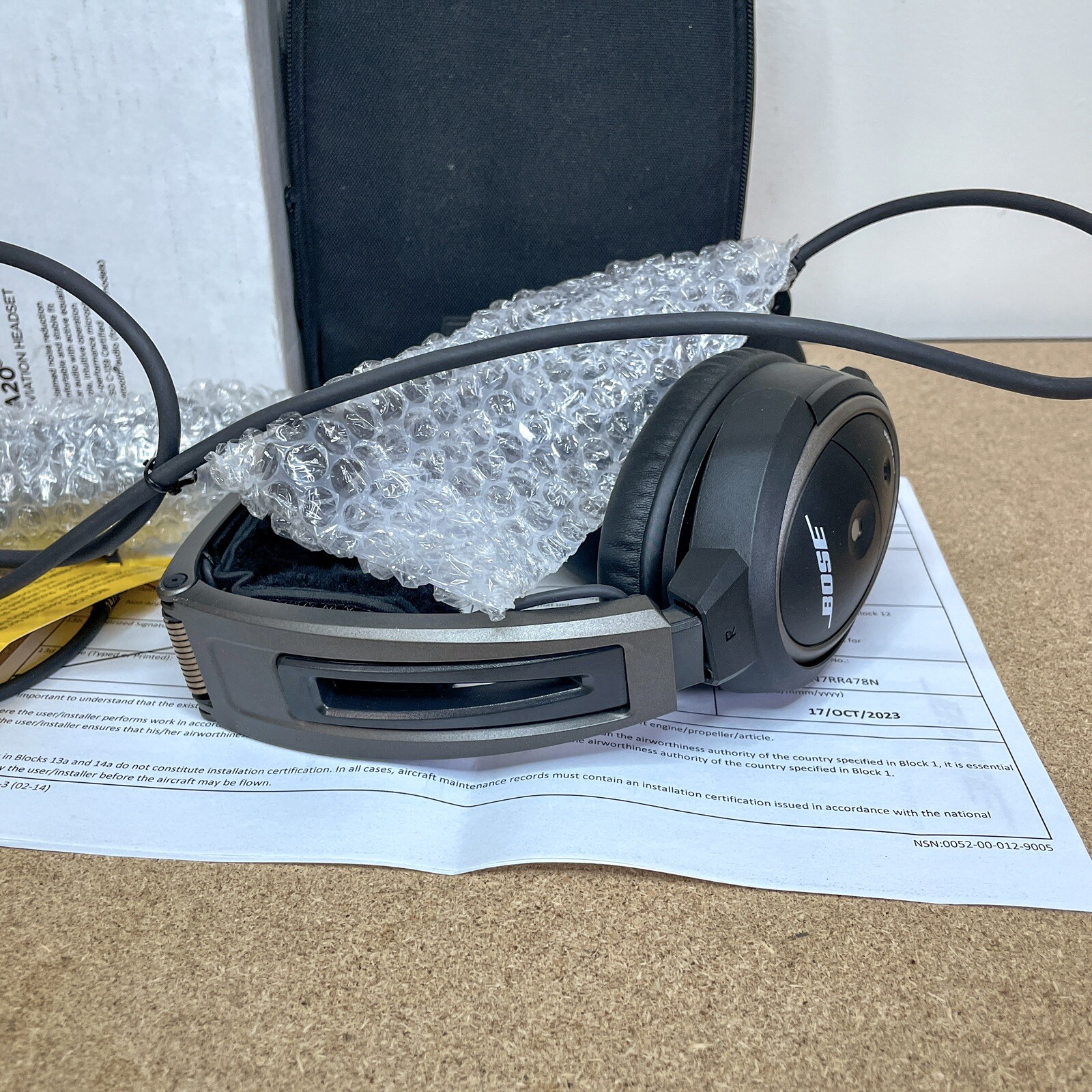Refurbished Bose A20 ANR Aviation Headset Single Lemo Plug With Bluetooth