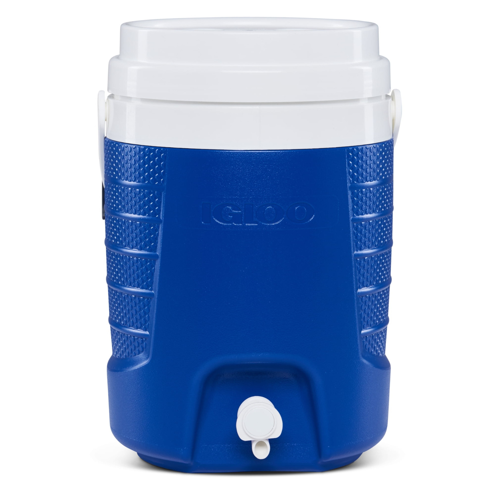 Igloo 2 Gallon Sports Plastic Beverage Jug with Hooks, Blue/Red