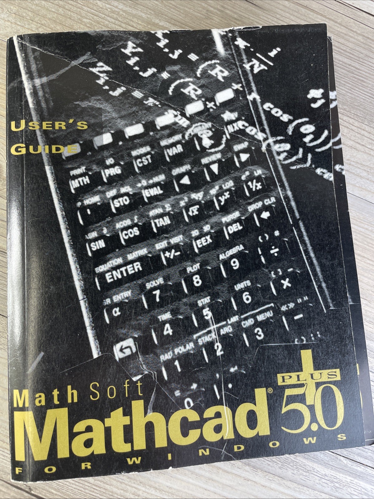 Math Soft Mathcad 5.0 Plus for Windows User Guide w/Quick Reference Book RARE