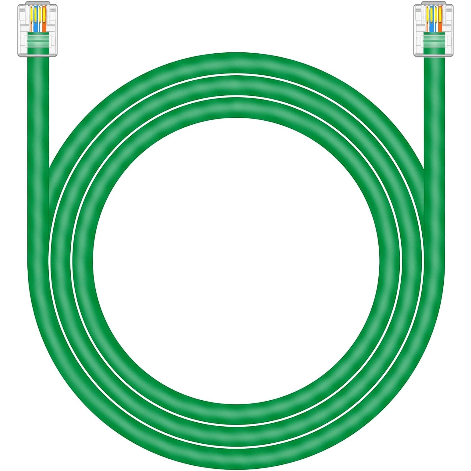CAT5E RJ11 Data Cable DSL Cable 3ft Heavy Duty High-Speed for DSL Modem UTP C...