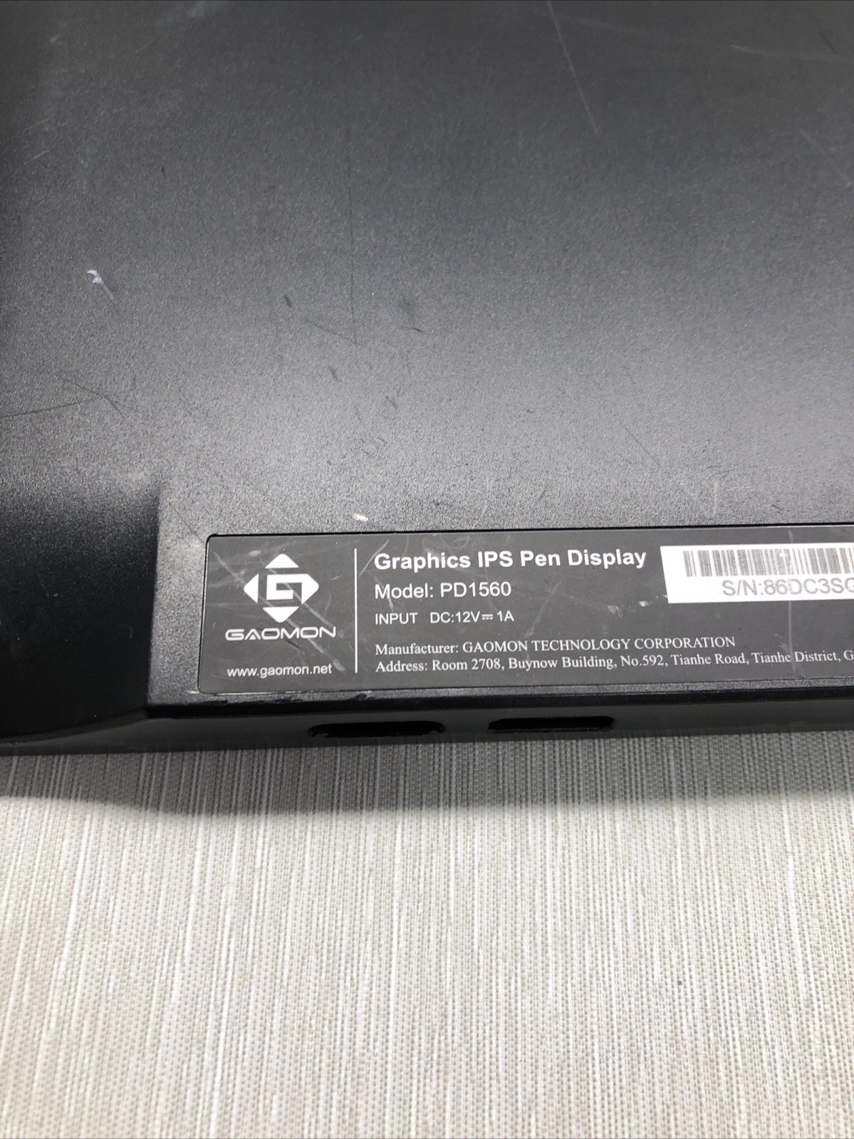 GAOMON PD1560 15.6" Drawing Tablet Only UNTESTED