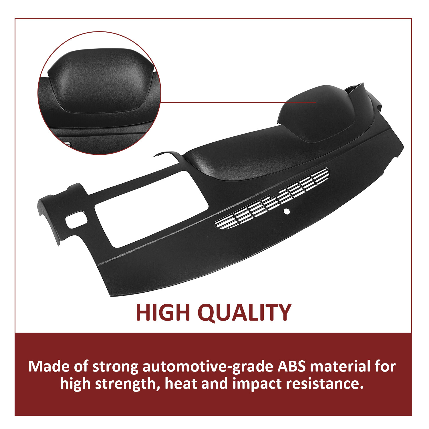 Complete Black Dash Board Cover Cap For 07-14 Silverado LS LT WT Sierra SL SLE