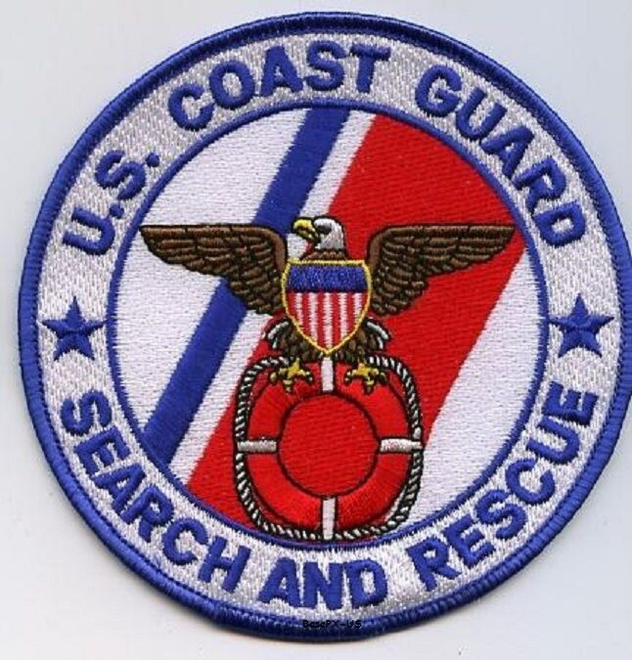 US COAST GUARD SEARCH and RESCUE(CG-SAR) SSI SHOULDER SLEEVE INSIGNIA 4.5" PATCH