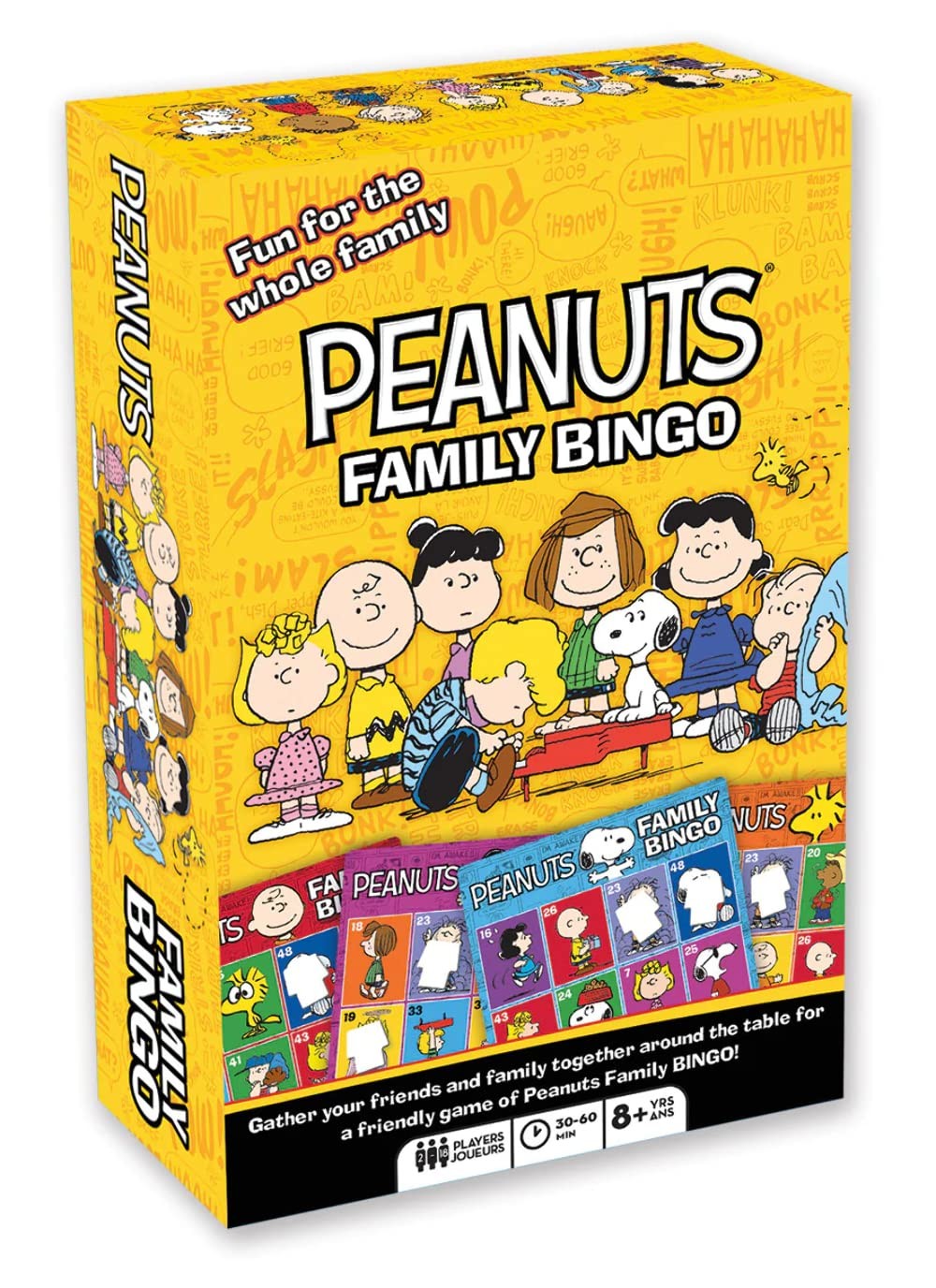 Aquarius - Peanuts Family Bingo Game One Size, Multicolor