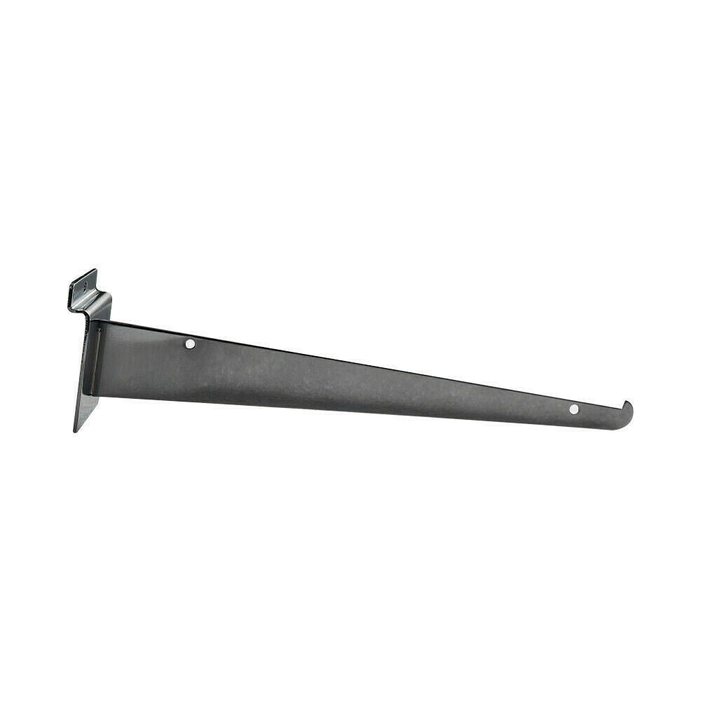 10" Slatwall Shelf Bracket, Chrome, Hanger Display Panel Shelf 10 Pc Set