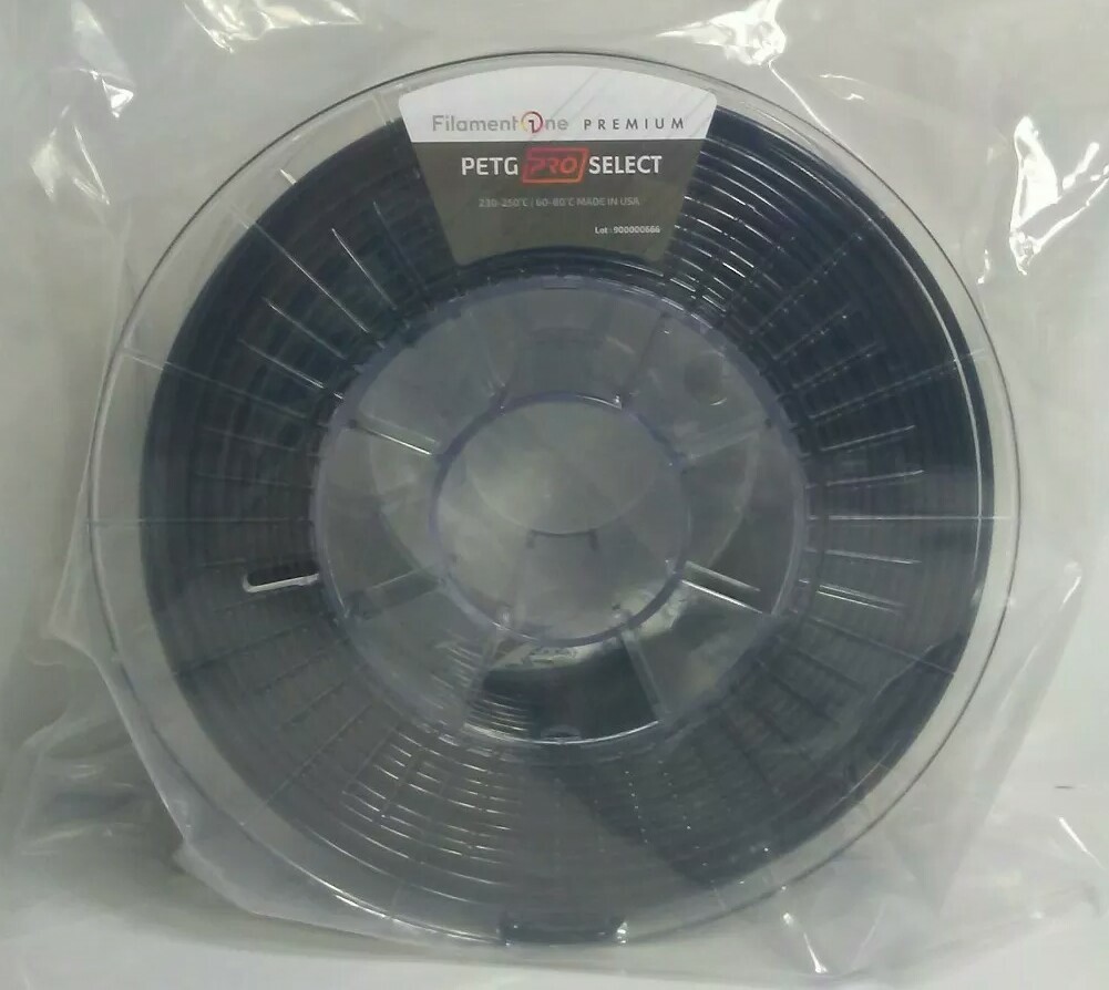 FilamentOne Premium PLA PRO Select Traffic Black 1.75mm 1KG 3D Printer Filament