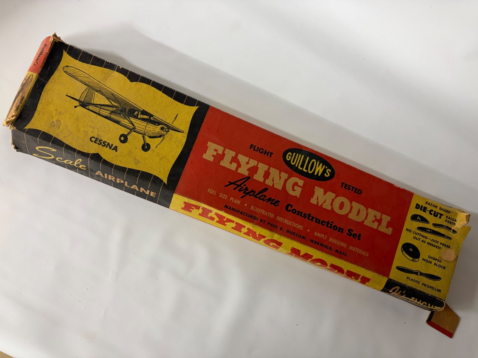Vintage Guillow's Cessna - 1940's/ 1950s - No.50DC-2 - 24” wingspan - die cut *