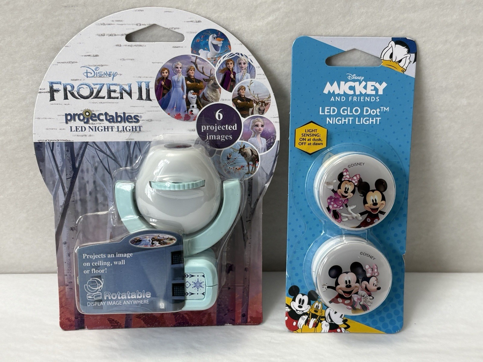 New Disney Frozen 2 & Minnie Mickey LED Night 3-PACK  (H5)