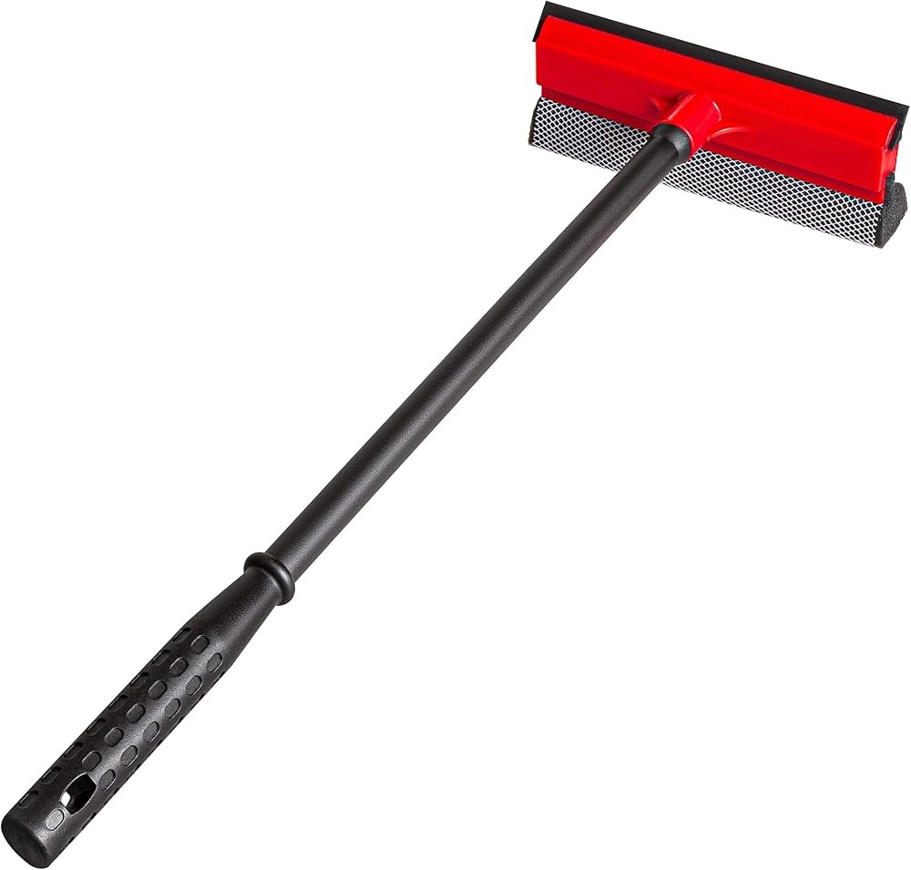 Window Squeee for Car Windows, 2-in-1 Window Cleaner for