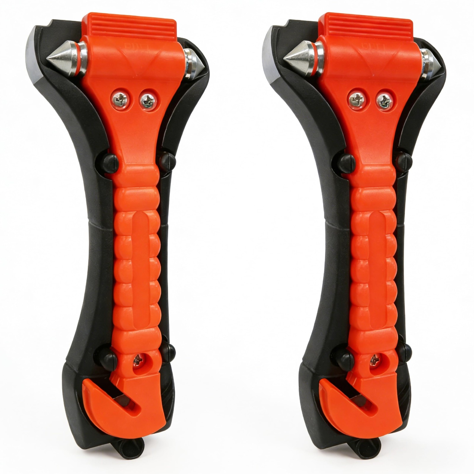 BFXM Car Window Breaker Hammer and Seat Belt Cutter 2-in-1, 2 Packs