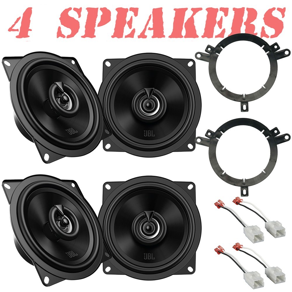 JBL Stage2 5.25" Front & Rear 400W Speaker Package for 2007-2017 Jeep Wrangler