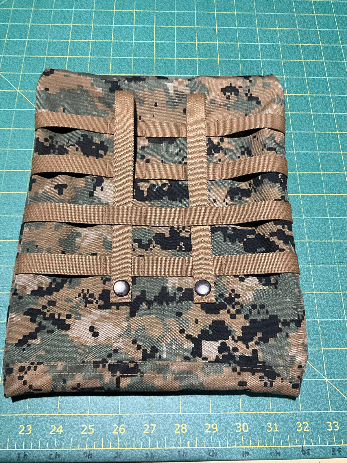Custom USMC Accessory Pouch - ILBE Digital Marpat Molle Compatible (10 x 13")