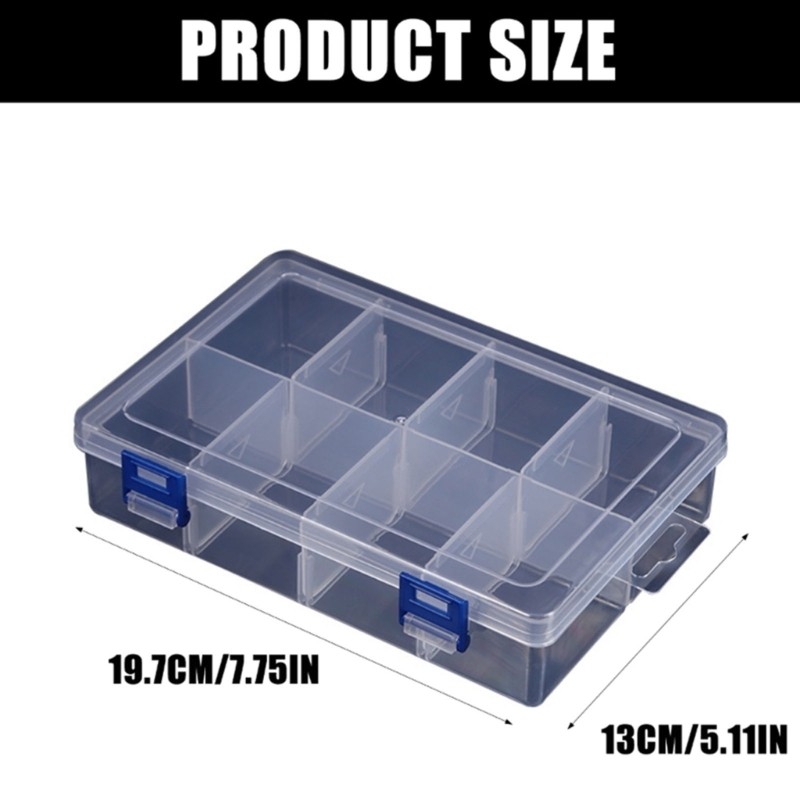 Multipurpose Workshop Organizer Container Removable Dividers with Secure Lock