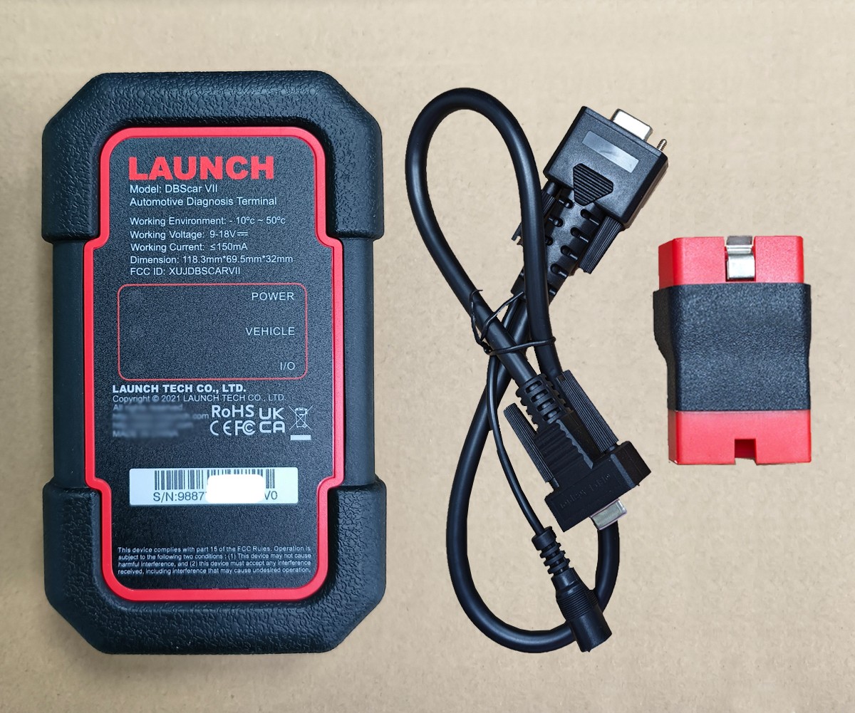 Replacement DBScar 7 Bluetooth Adapter Connector + Original Diagnostic Cable VCI