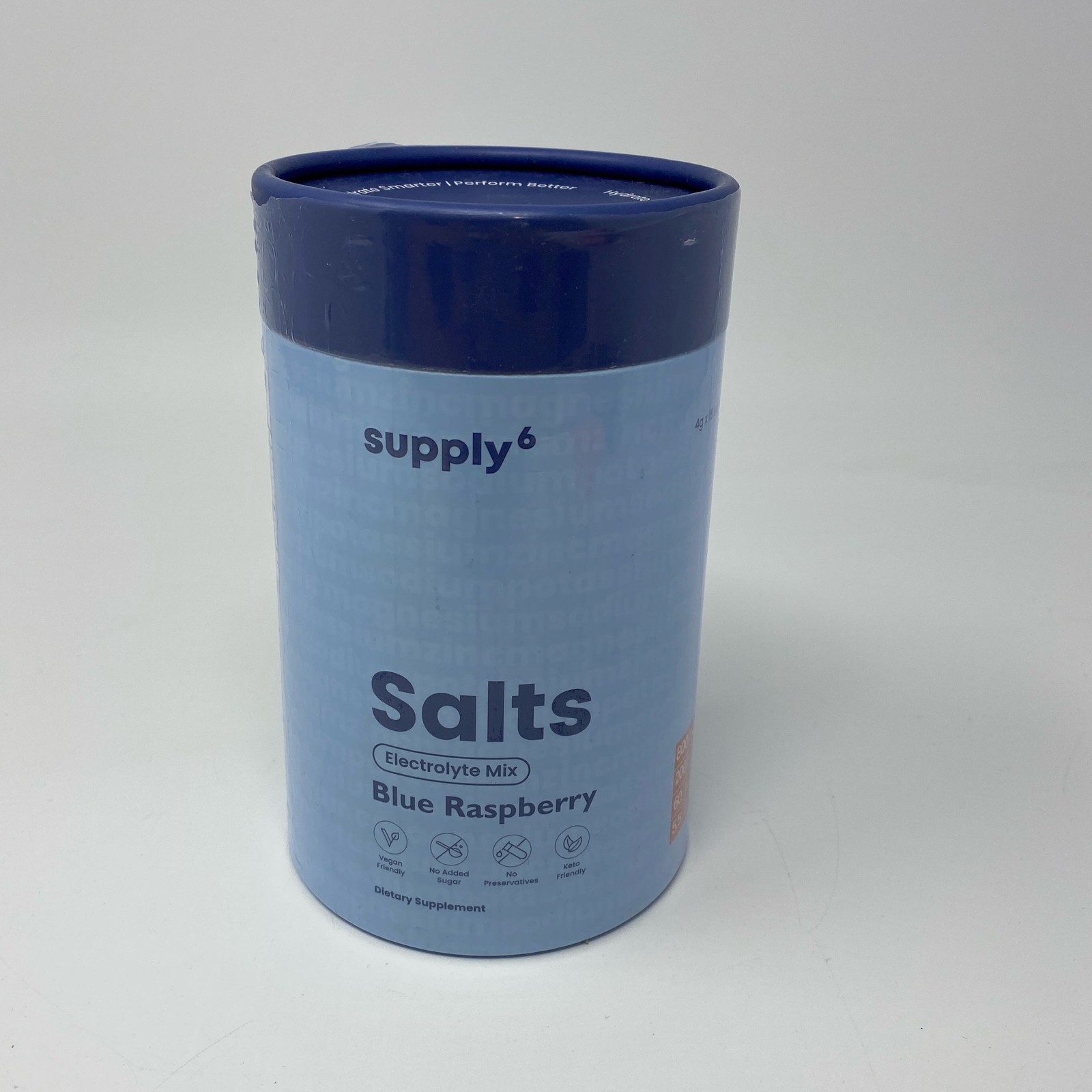 Supply6 Salts Electrolyte Mix Blue Raspberry 4g x18 Sachets