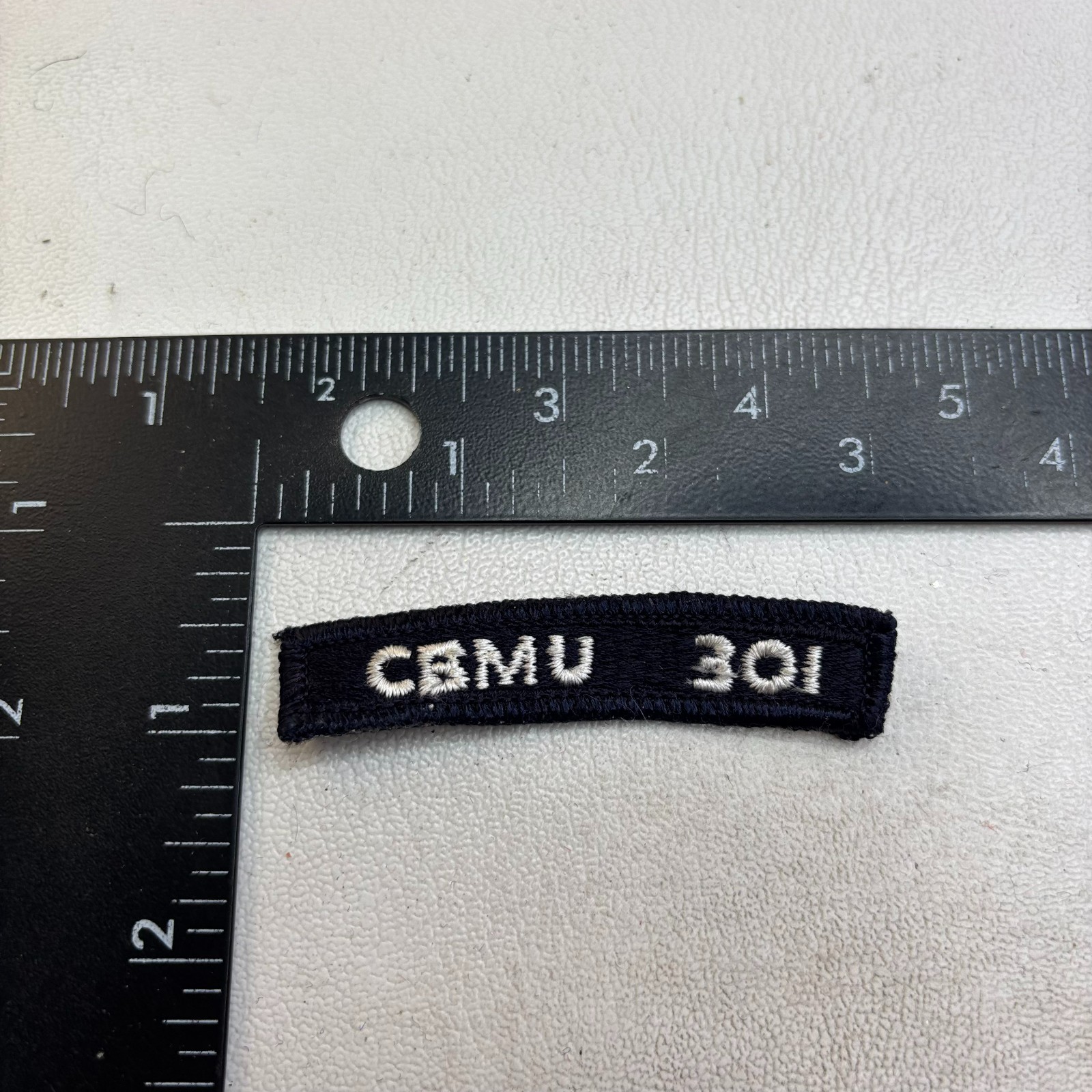 US NAVY CMBU 301 NAVAL CONSTRUCTION MAINTENANCE BATALLION UNIT Tab Patch 62NS