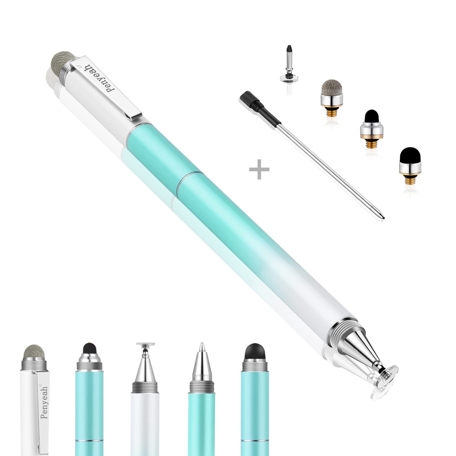 Capacitive Stylus Pen 4-in-1 Dream Blue - 4 Interchangeable Tips