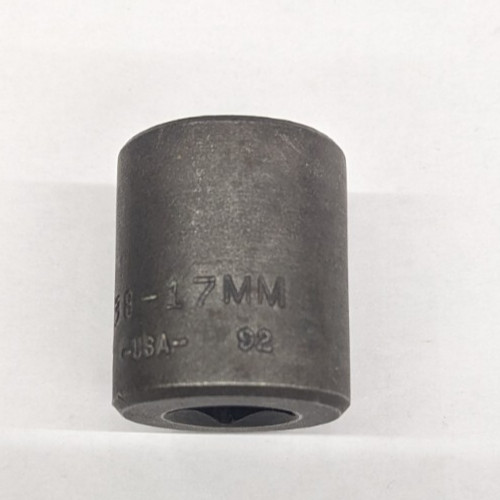 Wright Tool 17mm Standard Impact Socket Metric 3/8 Drive 6 Point 38-17MM USA NOS