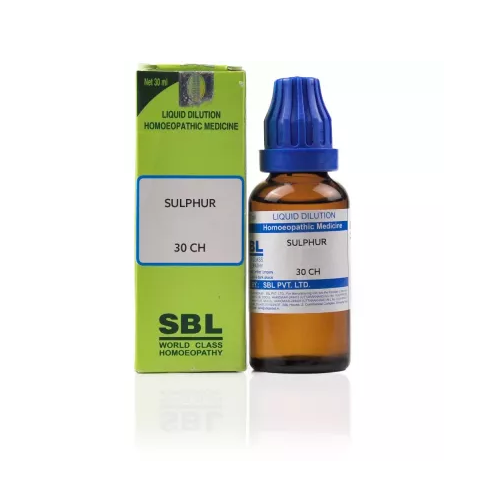 SBL Homeopathic Sulphur Dilution 30ml