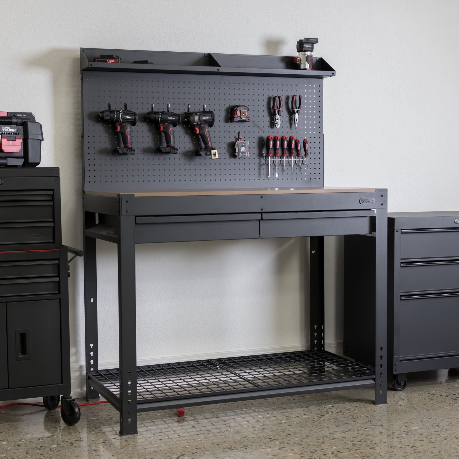 48-inch Steel Workbench W/ Steel Mesh