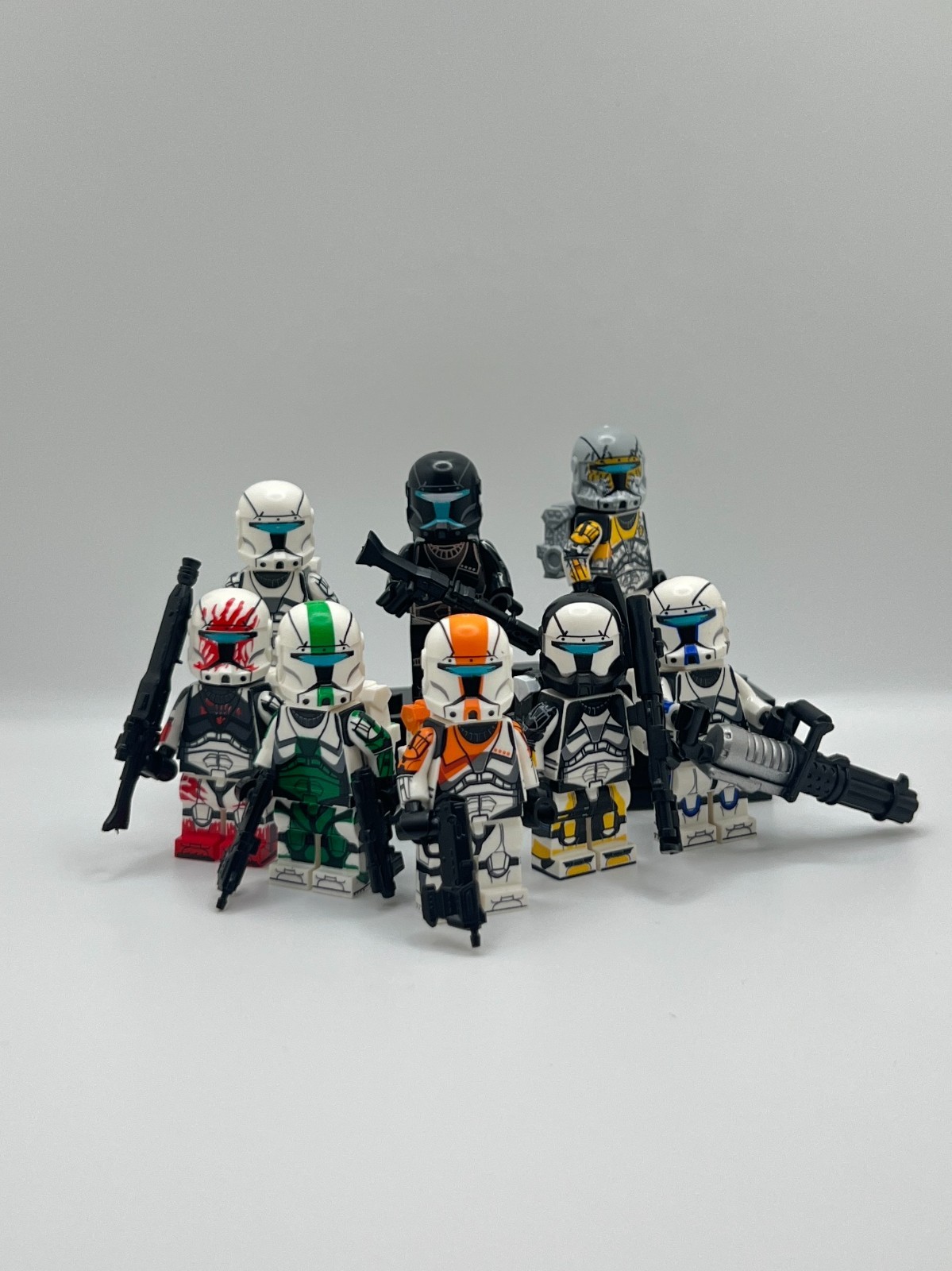 Star Wars Commando Squad 8 Minifigure Bundle – Delta Squad, Gregor