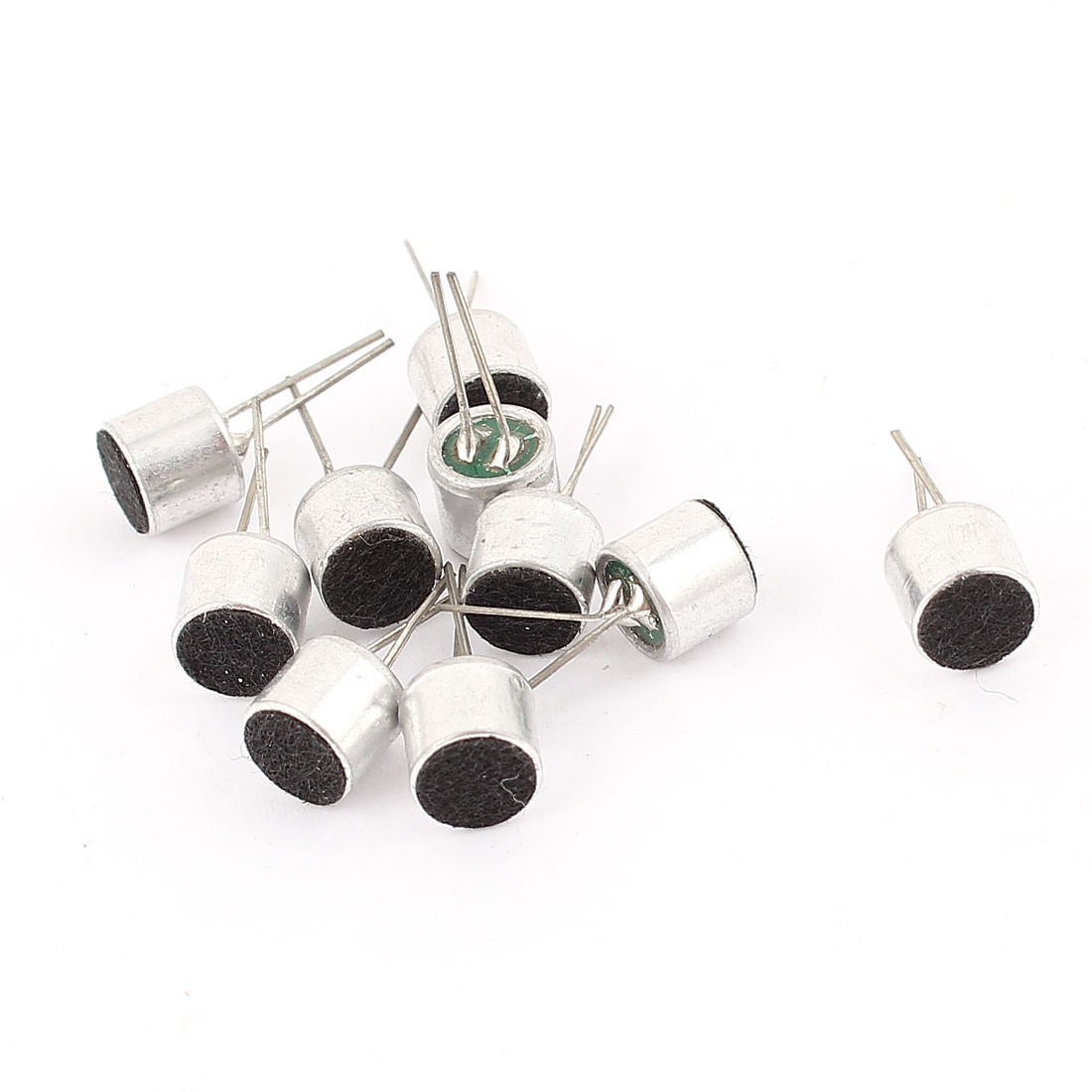 10 Pcs 6mm x 5mm Through Hole Mini Microphone Condenser Pickup