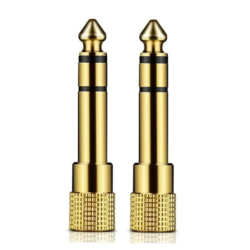 6.3mm 1/4" Male plug to 3.5mm 1/8" Female Jack Stereo Headphone Audio Adapter