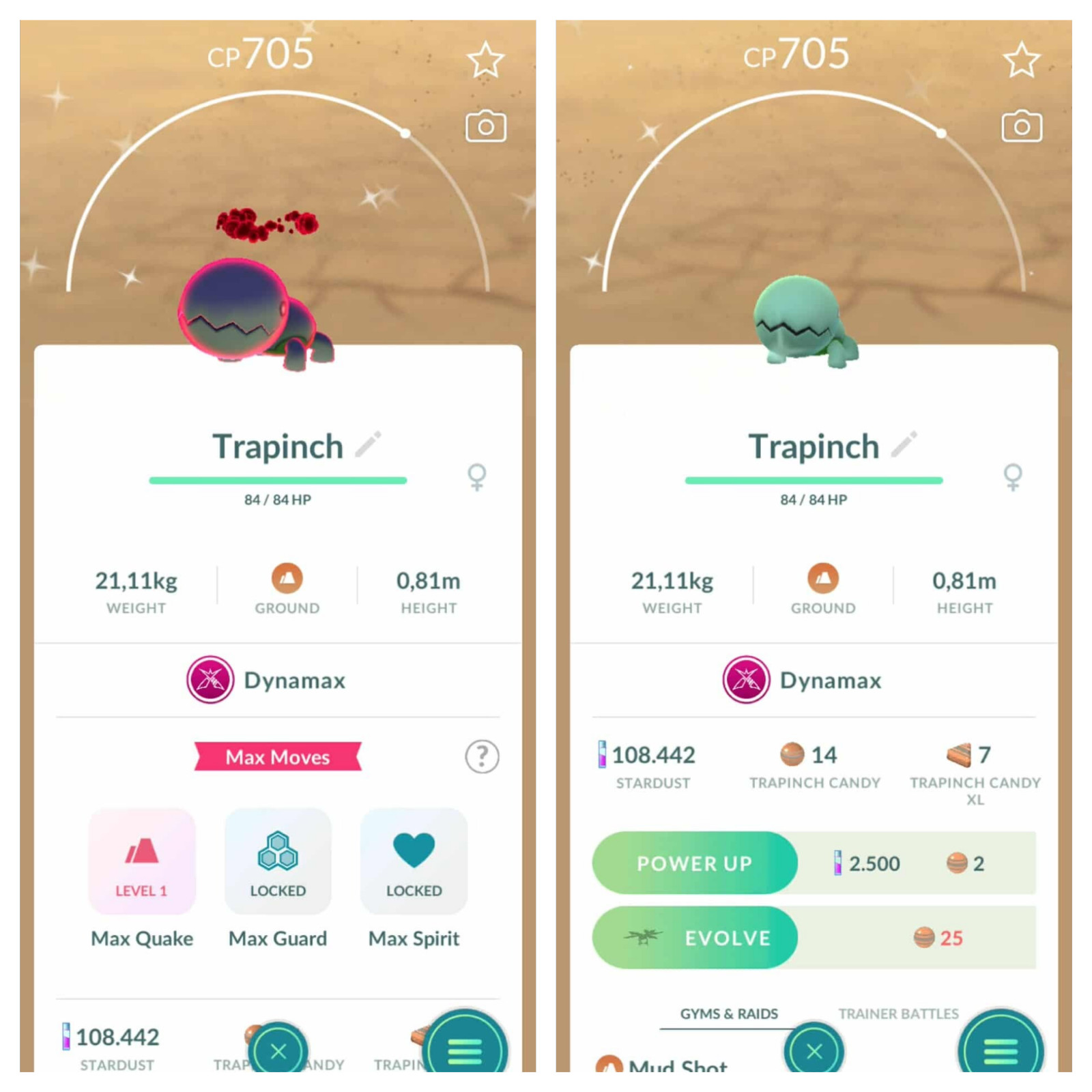 Pokemon Shiny Dynamax Trapinch - Tr'ade 20k or P.T.C (Pls read description)
