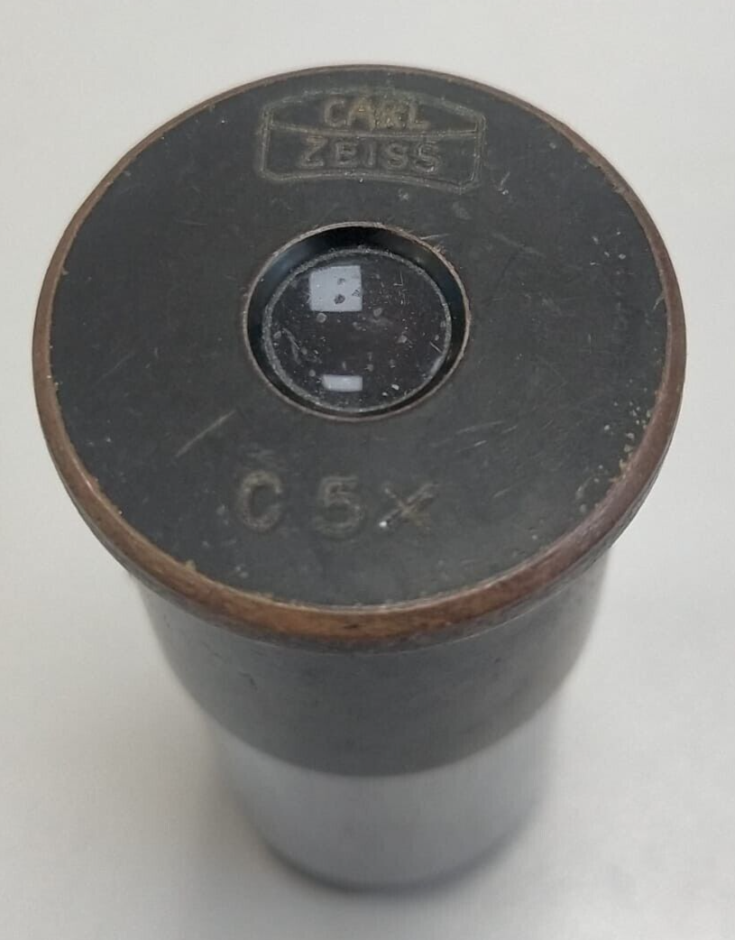 LOT OF CARL ZEISS EYEPIECES C 0,5X LENS MICROSCOPE PARTS (2p)