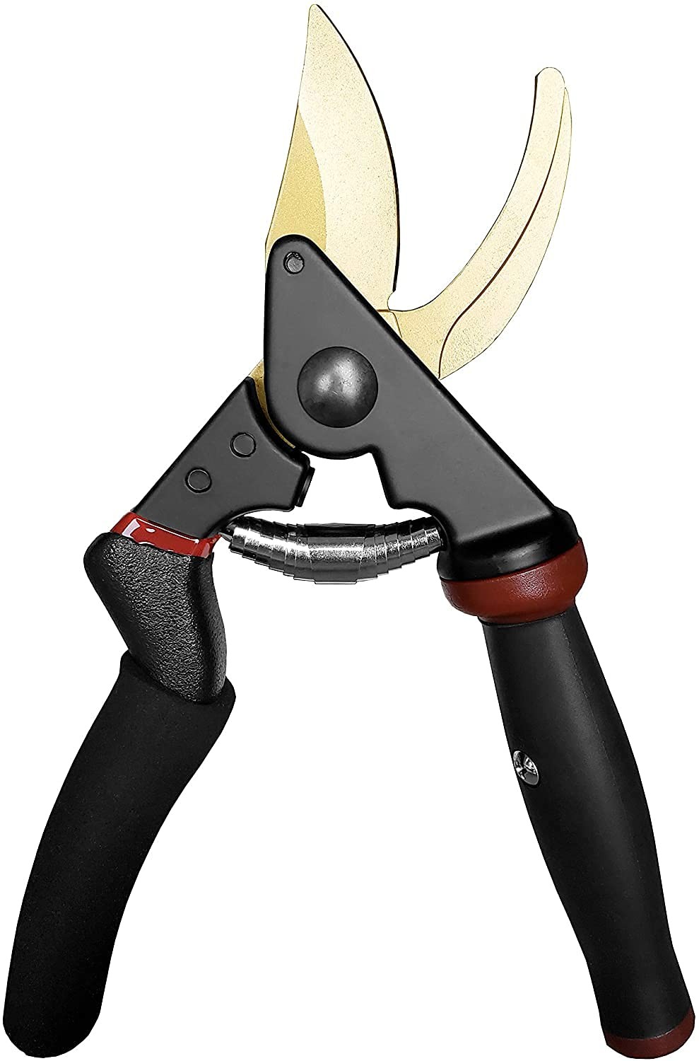 gonicc 8.5" Professional Golden Rotating Titanium Bypass Pruning Shears