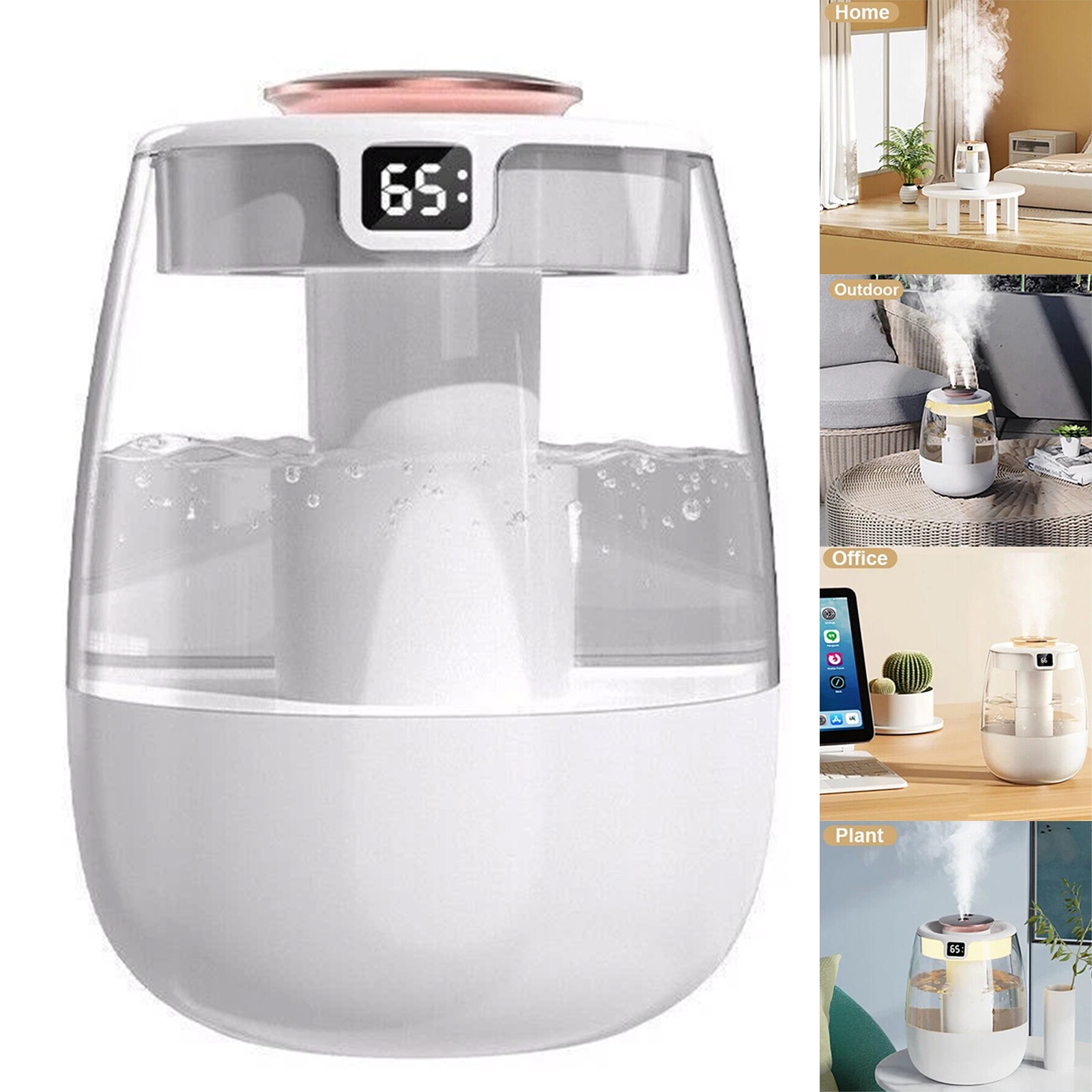 1.3L Humidifiers fr Bedroom Large Room Office Cool Mist Air Humidifier Indoor US