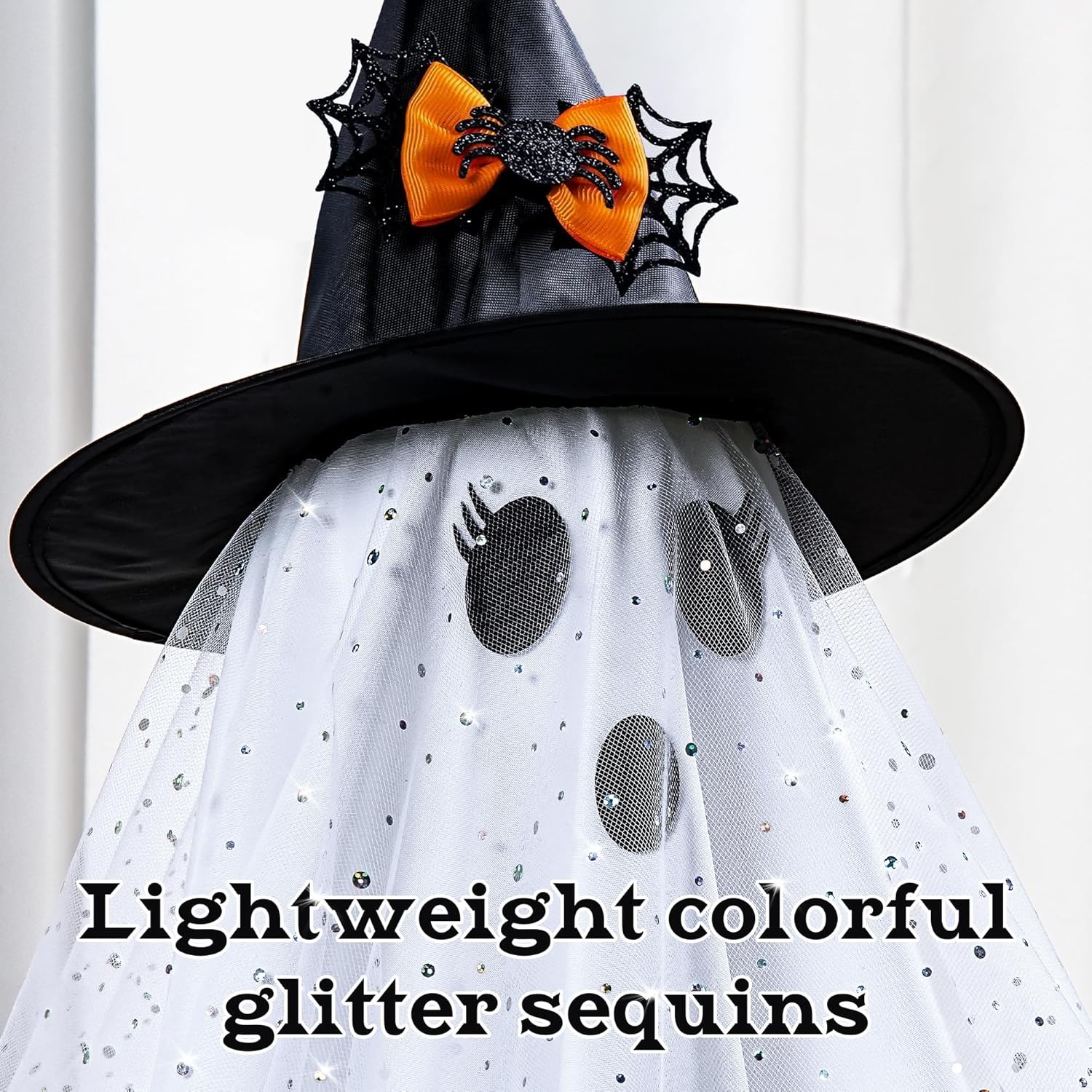 AYGXU 2pcs Halloween Decorations Indoor,Ghost Decor with String Lights White