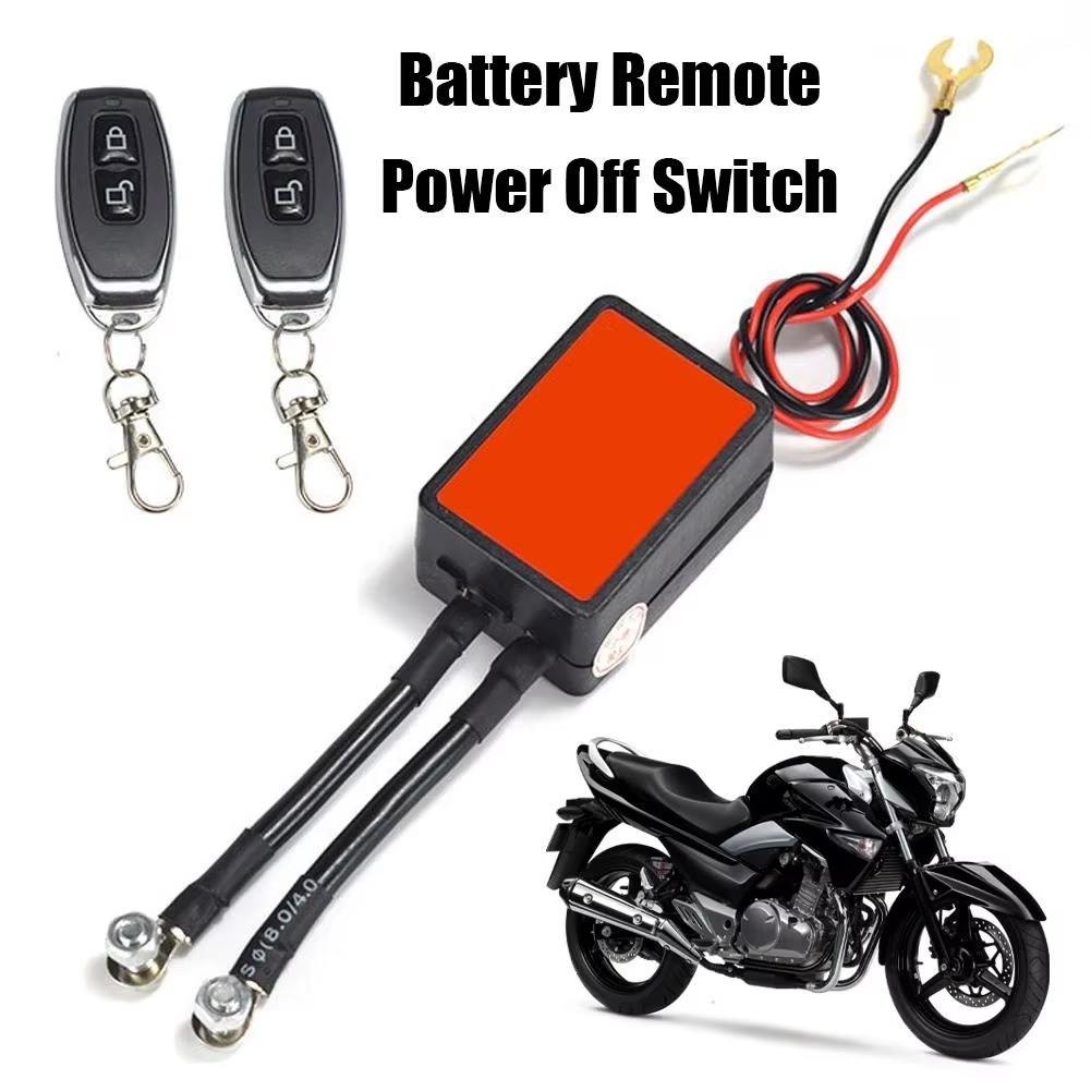 Wireless Remote Control Motorcycle Battery Disconnect Switch Cut Off Isolator